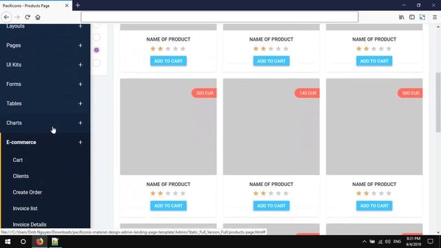 Material Design Admin & Landing Page Template смотреть онлайн