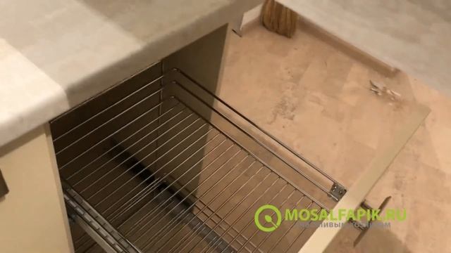 Бежево - голубая кухня смотреть онлайн