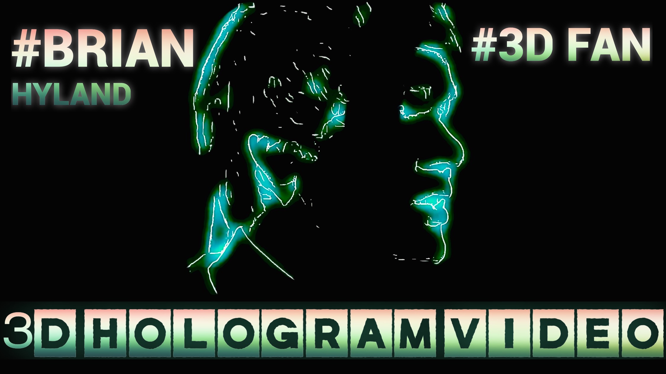 Brian Hyland. 3D голограмма. для голографического вентилятора #3dhologramfan #hologram #3dhologram