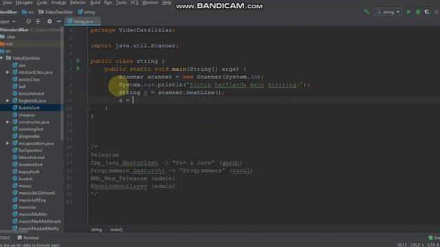 JAVA String subject смотреть онлайн