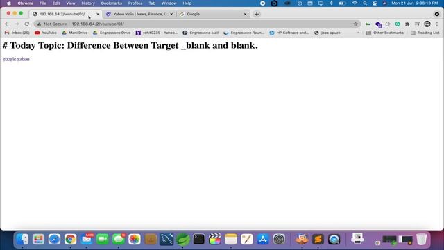 Difference between target blank and _blank in Anchor Tag смотреть онлайн