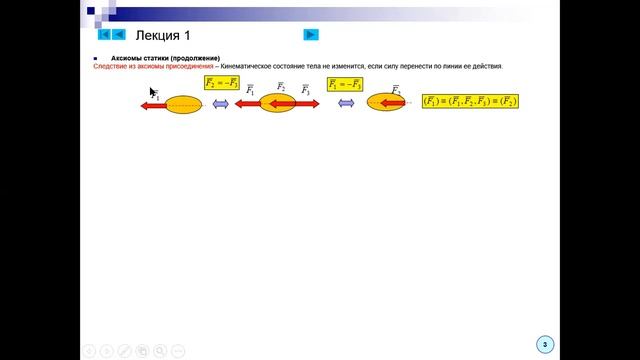 1 лекция Основные поняти и аксиомы статики Т М смотреть онлайн