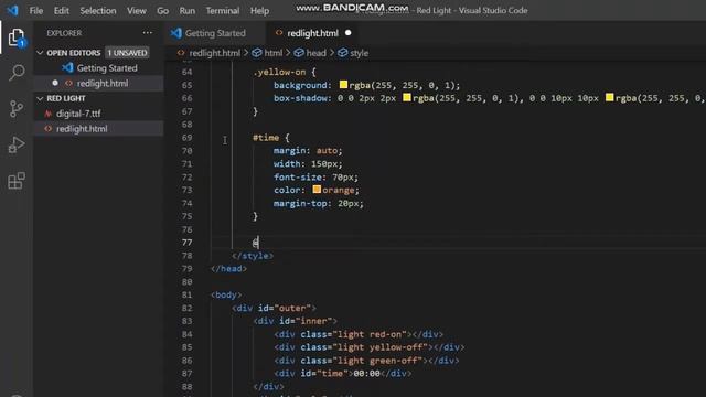 Red Light | Javascript | HTML | CSS | Assignment | ishim code смотреть онлайн