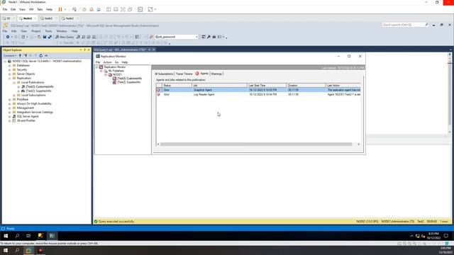 SQL Server Replication Issue With Snapshot And Log Reader