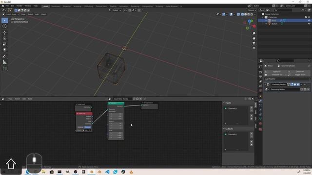 Dynamic Cutouts in Blender 2.93 with Geometry Nodes смотреть онлайн