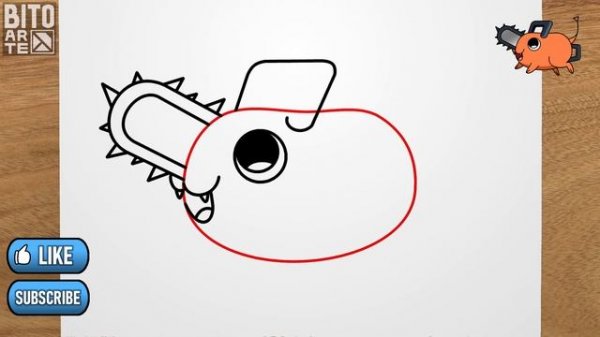 Как нарисовать Почита (Человек-бензопила) / How to draw Pochita (Chainsaw Man)