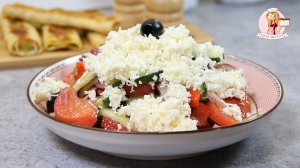 Как из простого САЛАТА с ПОМИДОРАМИ и ОГУРЦАМИ сделать необыкновенную вкуснятину