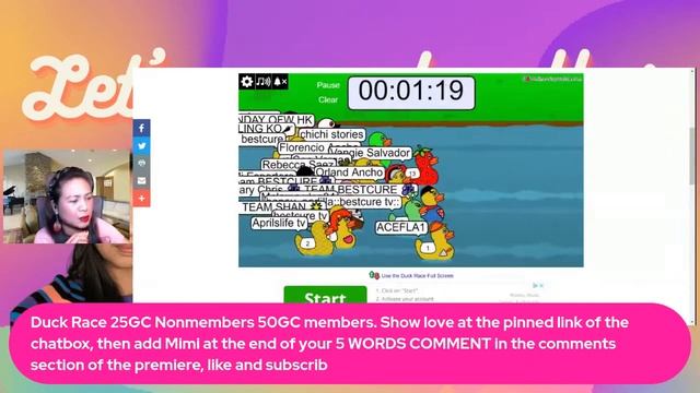 Let's grow your channel! Meet new friends and have fun with duck race games! смотреть онлайн