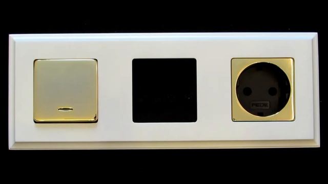 Клавиши и накладки для розеток Real Gold. смотреть онлайн