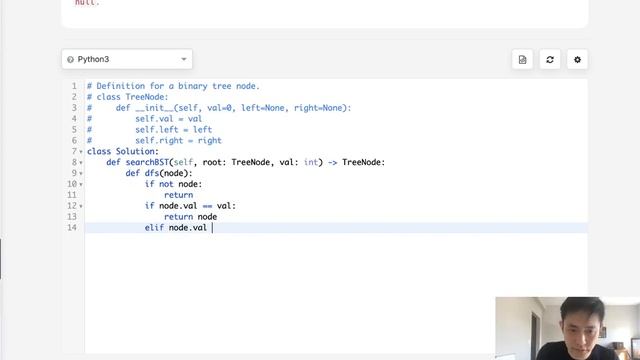 Leetcode - Search in a Binary Search Tree (Python) смотреть онлайн