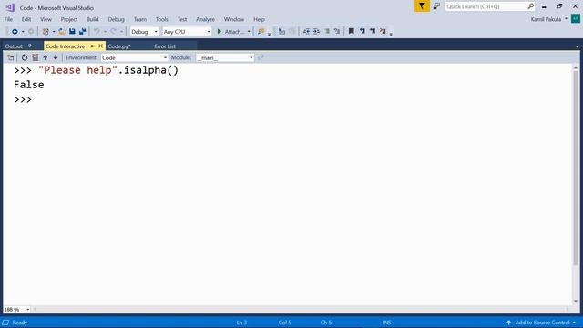 The isalnum, isalpha and isspace Methods смотреть онлайн
