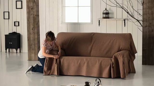 How to Put an Elegant Fitted Sofa Cover смотреть онлайн