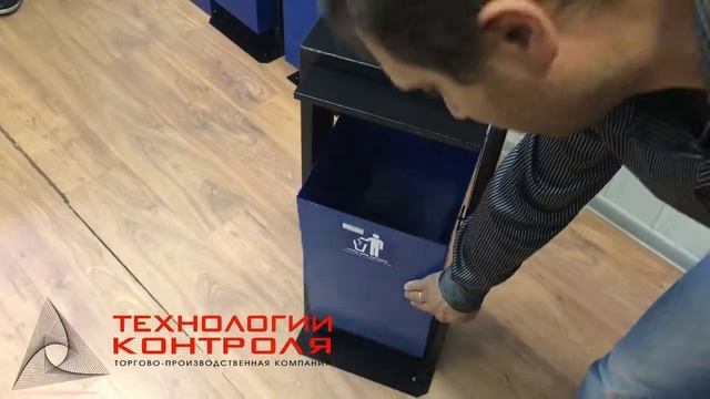 Новая урна УОН 3 с козырьком - характеристики, описание, цена.