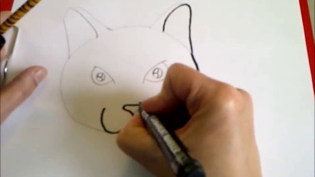 Как нарисовать кошачью мордочку? смотреть онлайн