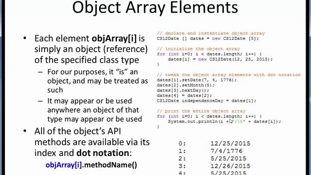 1D array objects смотреть онлайн