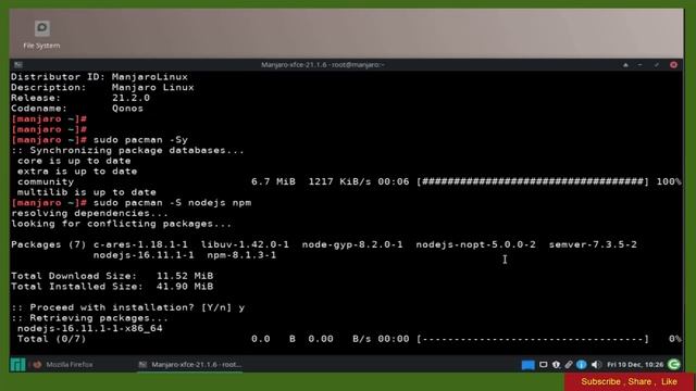How To Install Node.js And Nvm Npm On Manjaro 21.2.0 Linux смотреть онлайн
