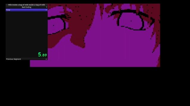 Milk Inside a Bag of Milk- Bad Ending speedrun 0:06 смотреть онлайн