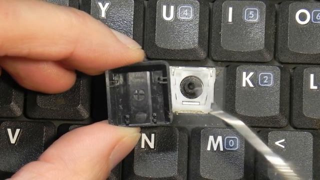 Как установить кнопку на клавиатуре ноутбука. How to install a button on a laptop keyboard. смотреть онлайн