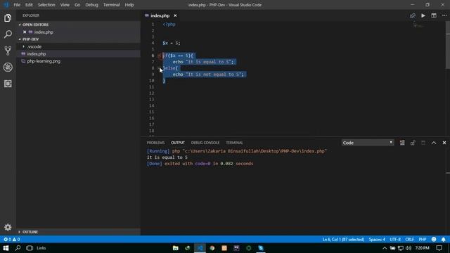 Conditional Statement in PHP and if condition смотреть онлайн