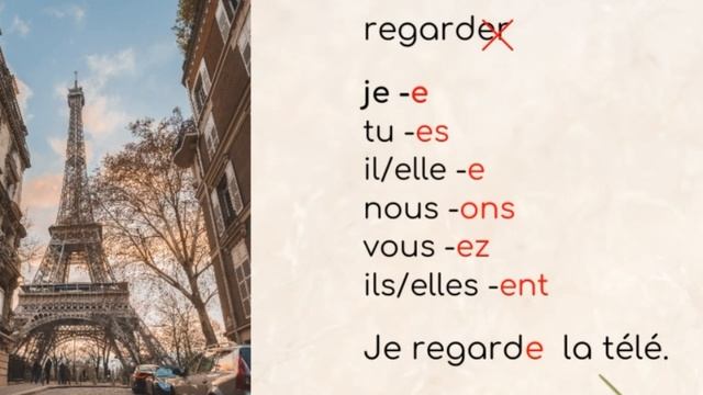 Спряжение глаголов 1 группы во французском языке в настоящем времени / Начальный уровень А1 / А2 смотреть онлайн