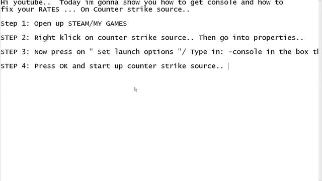 How to get console in counter strike source and how to fix your rates смотреть онлайн
