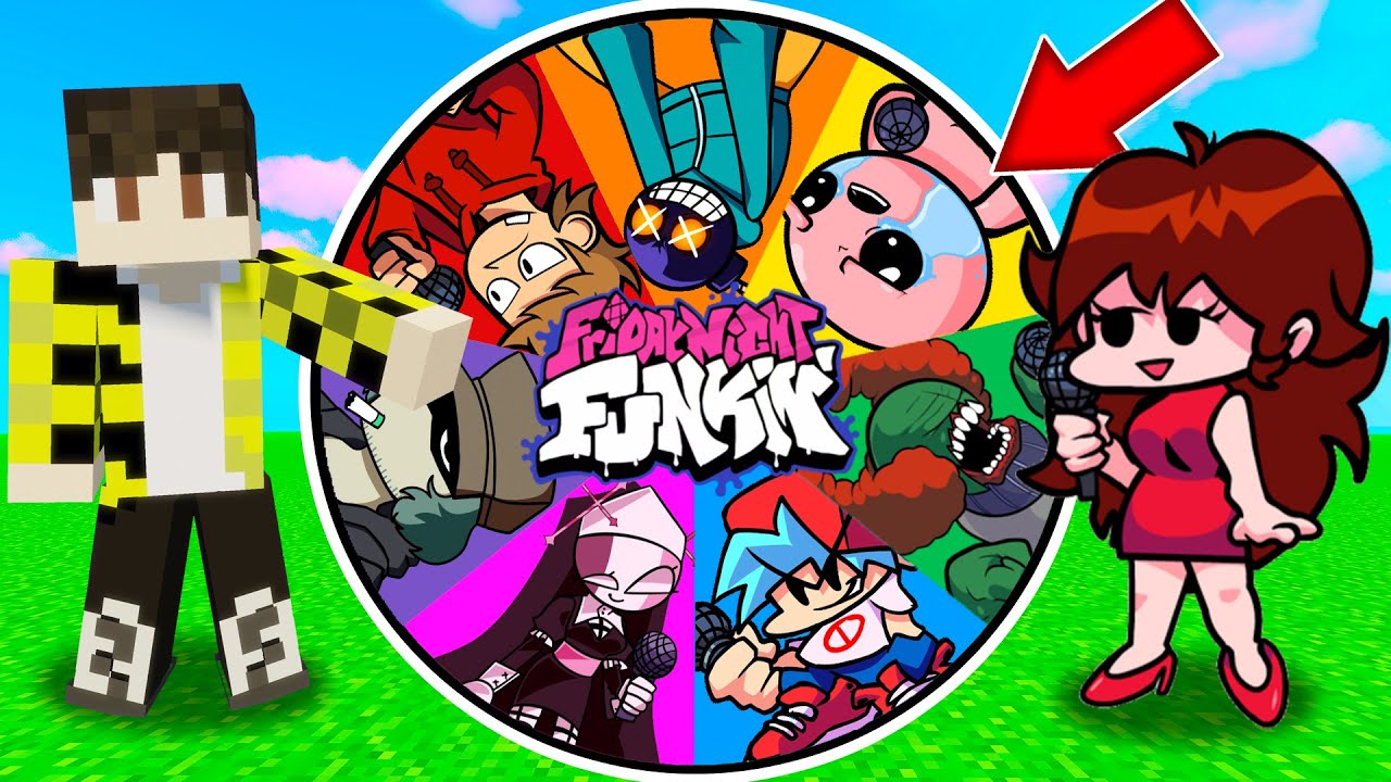 Нашли колесо фортуны FRIDAY NIGHT FUNKIN в майнкрафт ! FNF MOD MINECRAFT смотреть онлайн