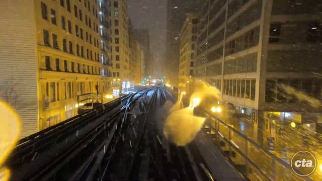CTA's Ride the Rails: Winter Storm - Brown Line Time-lapse (2021) смотреть онлайн