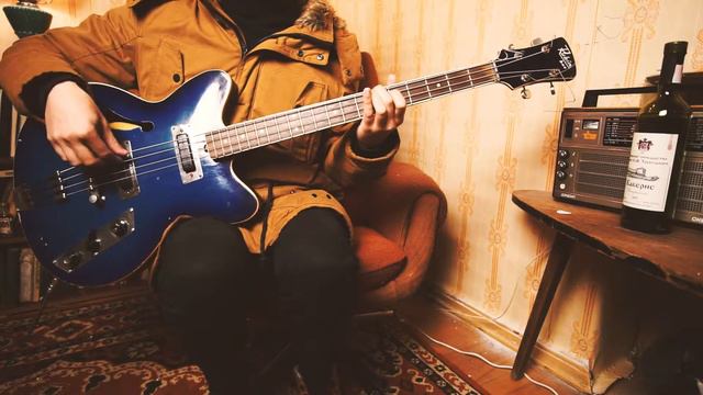 Jolana Rubin USSR Vintage Soviet Semi Hollow Body Bass Guitar