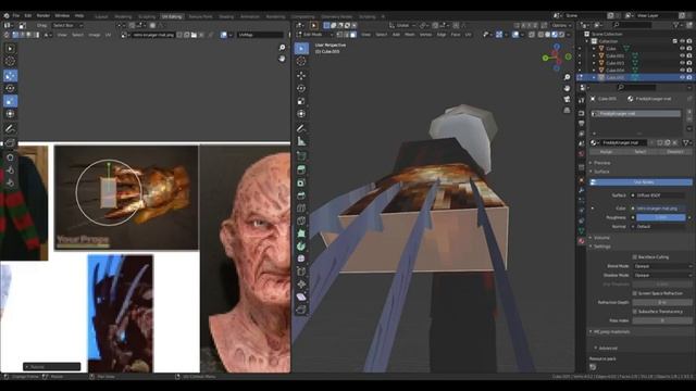 BLENDER Modeling PS1 styled Freddy Krueger A Nightmare On Elm ST смотреть онлайн