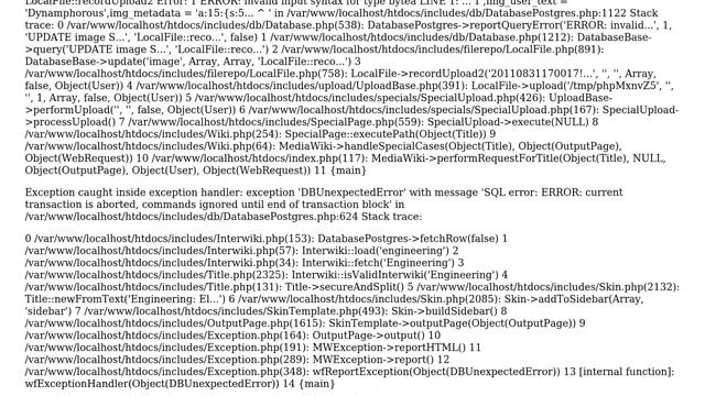 DevOps & SysAdmins: mediawiki database error when uploading some PDF files смотреть онлайн