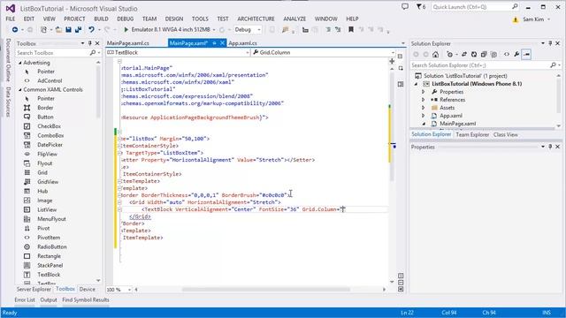 UITableView, ListView, ListBox in C# Windows phone store app Tutorial смотреть онлайн