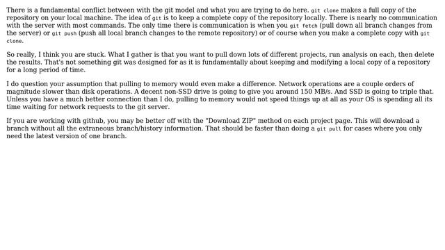 Software Engineering: Git clone to memory (2 Solutions!!) смотреть онлайн