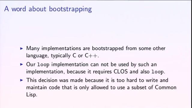 A Modern Implementation of the Common Lisp LOOP Macro смотреть онлайн