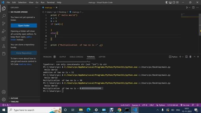 Learn Python Chapter 2 (If else Statment ) смотреть онлайн