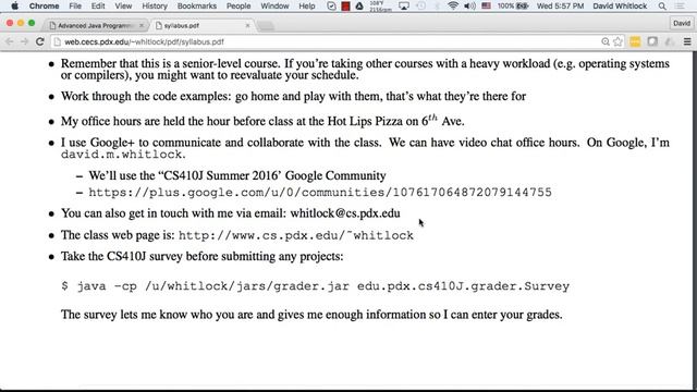 Java@PSU Summer 2016 Week 1, Part 1 смотреть онлайн