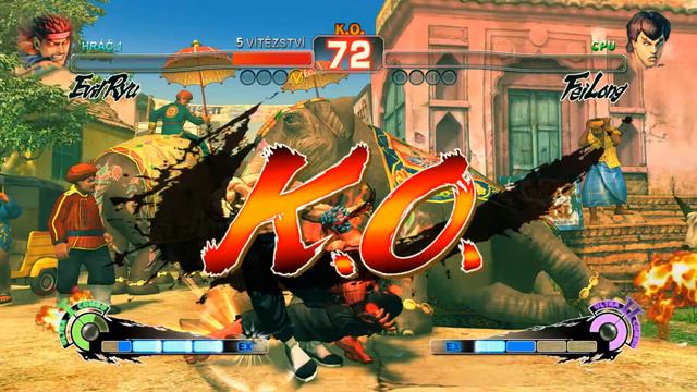 Evil Ryu, vs, Fei Long, Ultra Street Fighter 4, usf4, Ultra Street Fighter IV, Street fighter 4 смотреть онлайн