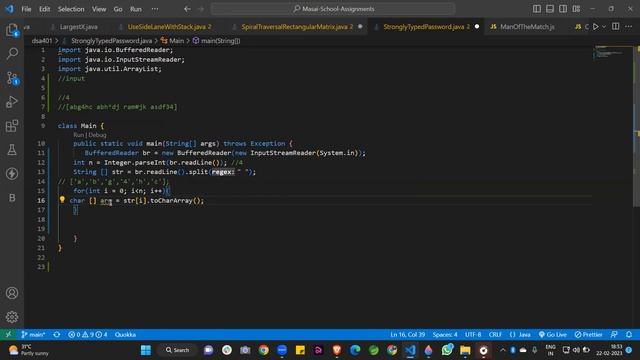 How to Check Password is Strong or Weak using ArrayLists and Char Arrays DSA Collection Framework смотреть онлайн