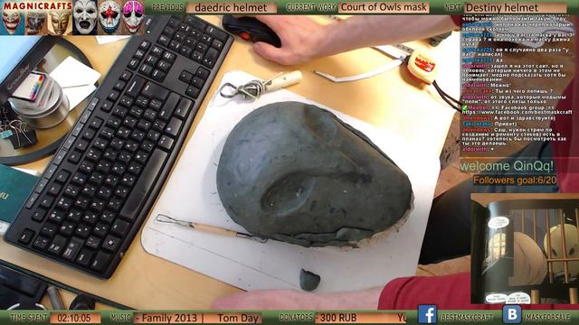 Court of Owls mask sculpting лепим маску Суд сов pt1 смотреть онлайн