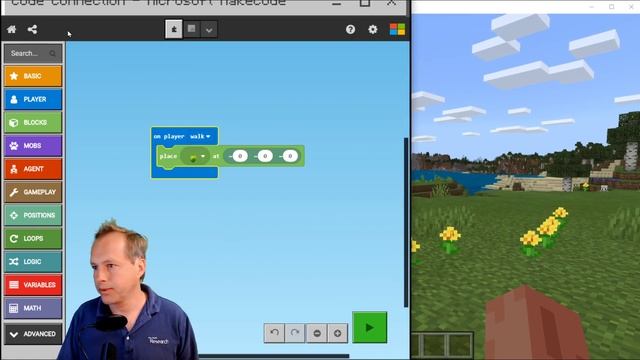 MakeCode for Minecraft - Code Connection смотреть онлайн