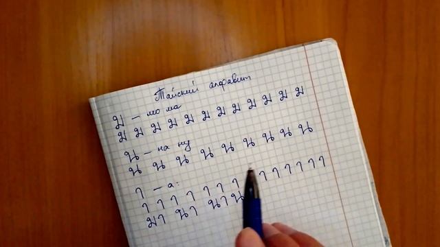 Изучаю тайский алфавит. Буквы ม, น, า, ง, ย, ว и первое правило тона смотреть онлайн