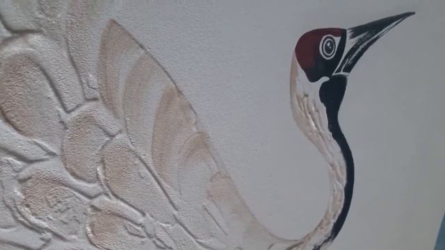 Журавль на счастье/картины в технике объемной живописи смотреть онлайн