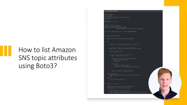 Working with Amazon SNS in Python using Boto3 смотреть онлайн