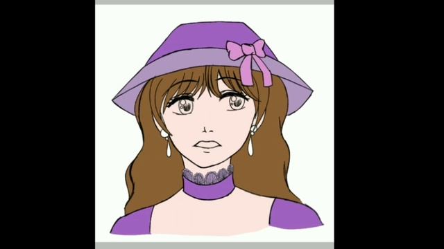 Speedpainting [ibisPaint X on android] Random Sketch: Lady in Purple смотреть онлайн