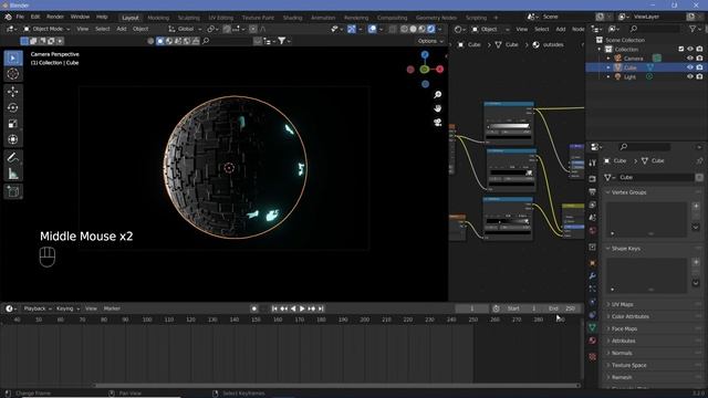 Scifi Space Hub Looping Animation - Blender Tutorial смотреть онлайн