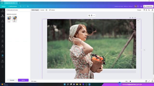 Como fazer o Efeito Texto atrás de Imagem no Canva смотреть онлайн