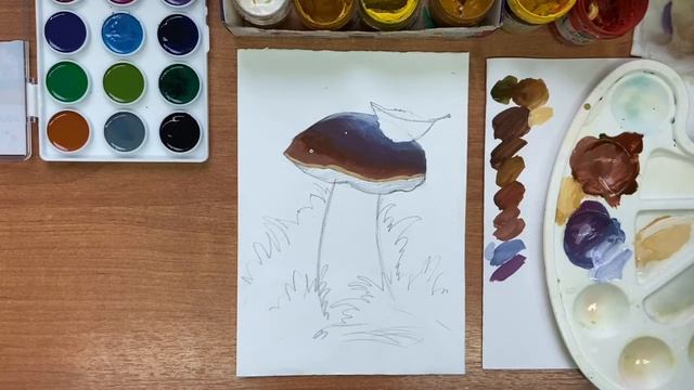 «Рисуем белый гриб» / 3класс+ смотреть онлайн