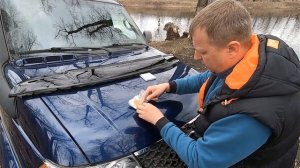 Уаз патриот оф роад . сколы . установка дефлектора.