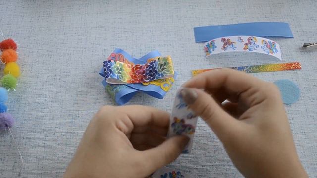 Бантики из репсовых лент My little pony. МК Канзаши DIY GROSGRAIN HAIR BOWS laços de fitas смотреть онлайн