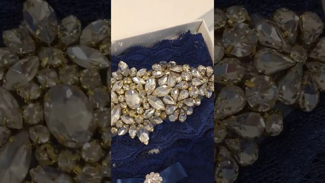 Jody blue wedding garter set with rose gold or silver crystals смотреть онлайн