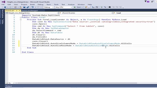 VB.net how to wrap text in DataGridView смотреть онлайн